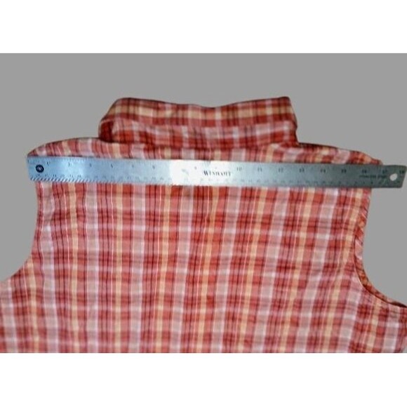 VTG Original Looney Tunes Womens Med Bust 38" Tweety Bird Checkered Vest 24" OAL - Picture 6 of 11